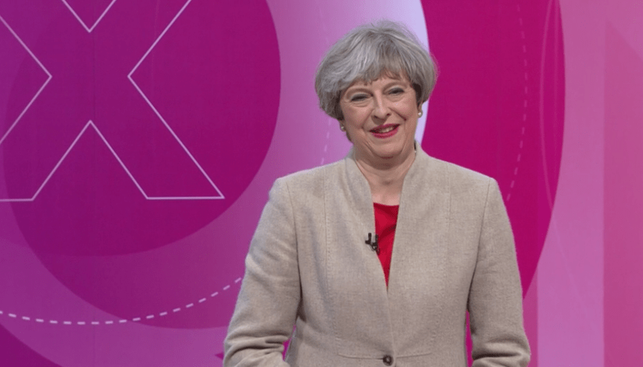  Theresa May had a strong performance on Question Time this week