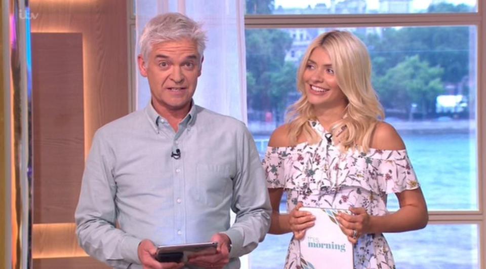  Holly Willoughby got the giggles as she mocked Phillip Schofield on This Morning