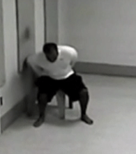  He took several seconds getting up out of the chair in the police station