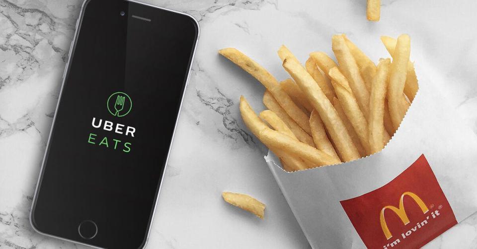  The UberEats app is free to download from the app store and it’s available on Apple and Android handsets.