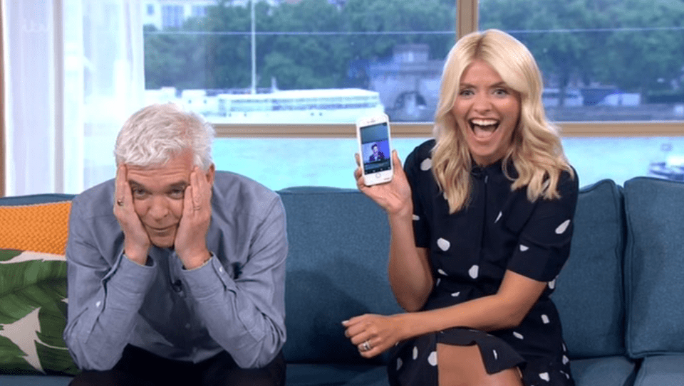  Holly Willoughby shared an epic video of Phillip Schofield on This Morning yesterday