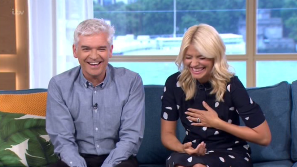  Holly cracked up at the viewers' response