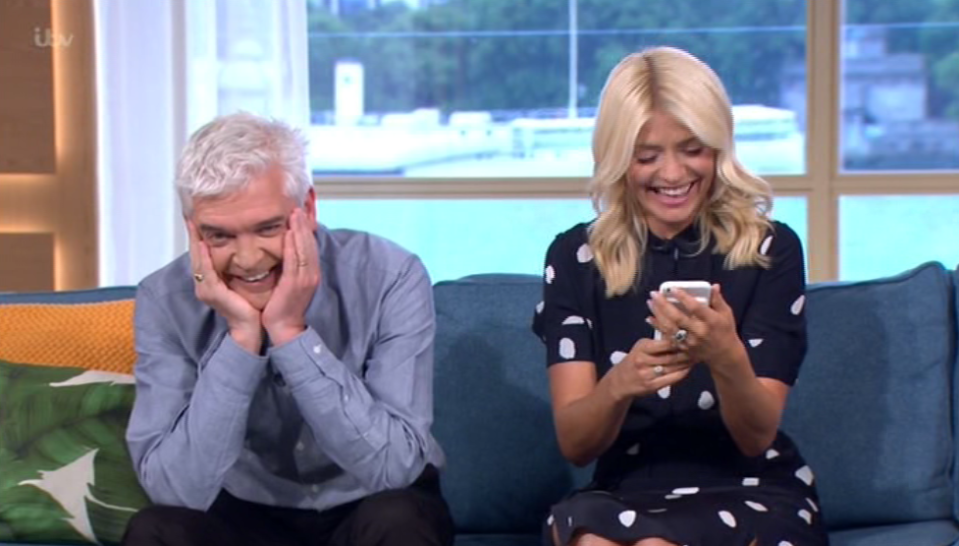  Phil called Holly an "utter s***e" for sharing it