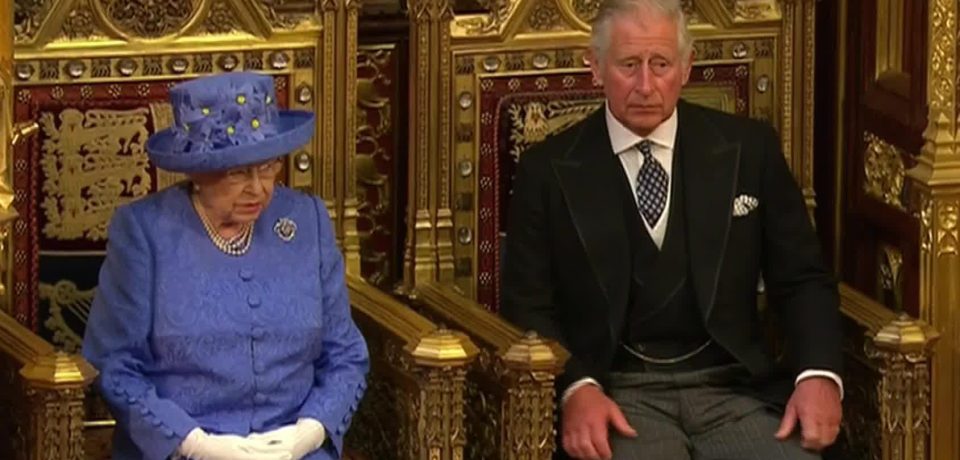  She was joined today by Prince Charles as Philip has been taken ill in hospital