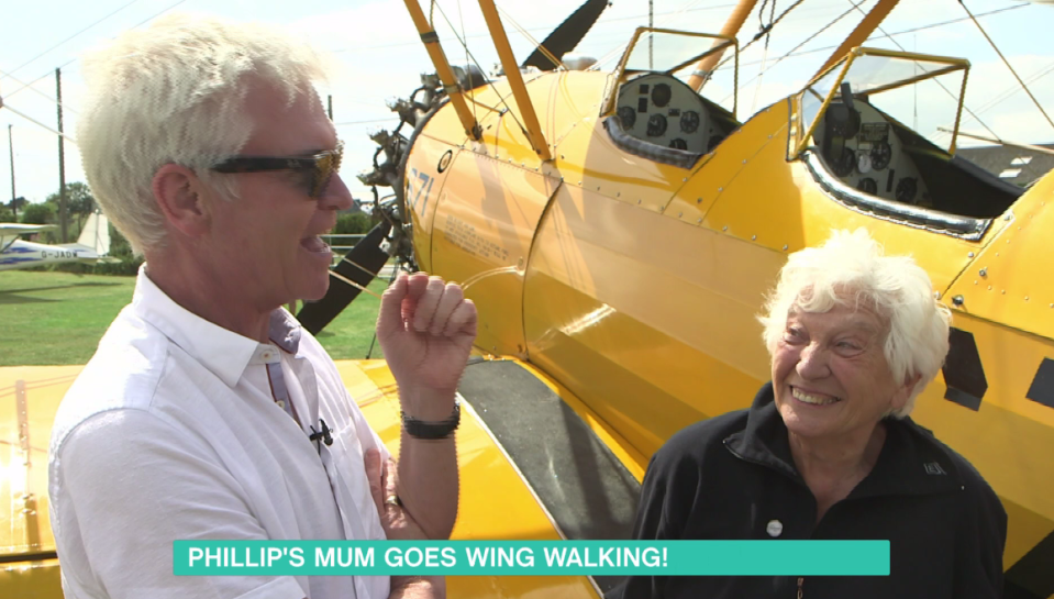  Pat became the oldest lady in the country to do the loop-the-loop while strapped to the outside of a plane