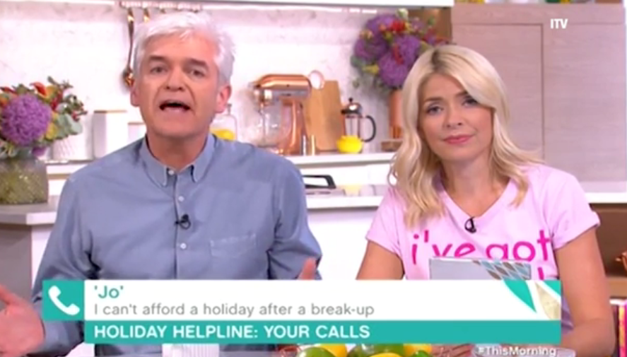  Holly Willoughby and Phillip Schofield wished their caller a happy summer, announcing 'you're not in debt anymore'