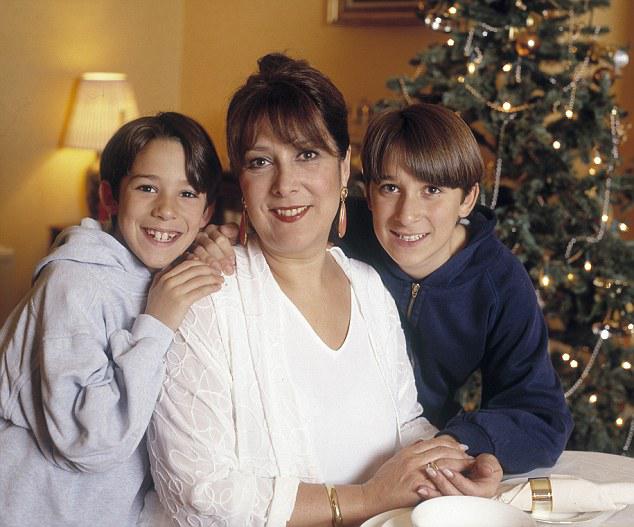  Lynda with her sons in the early 1990s