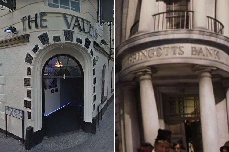  The Gingotts Vault Bank is said to have been inspired by The Vaults bar on the corner of Gandy Street in Exeter where JK Rowling studied