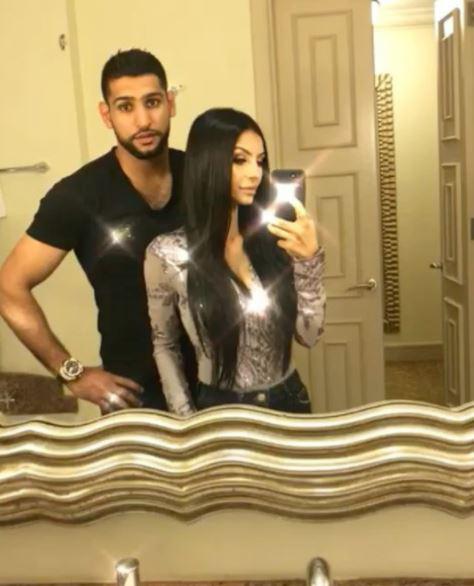 Amir Khan and his wife Faryal Makhdoom pose for a selfie at the luxury five-star Atlantis The Palm in Dubai