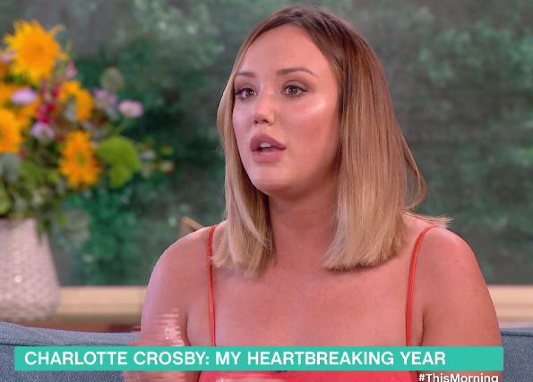  Charlotte Crosby fought back tears on today's This Morning