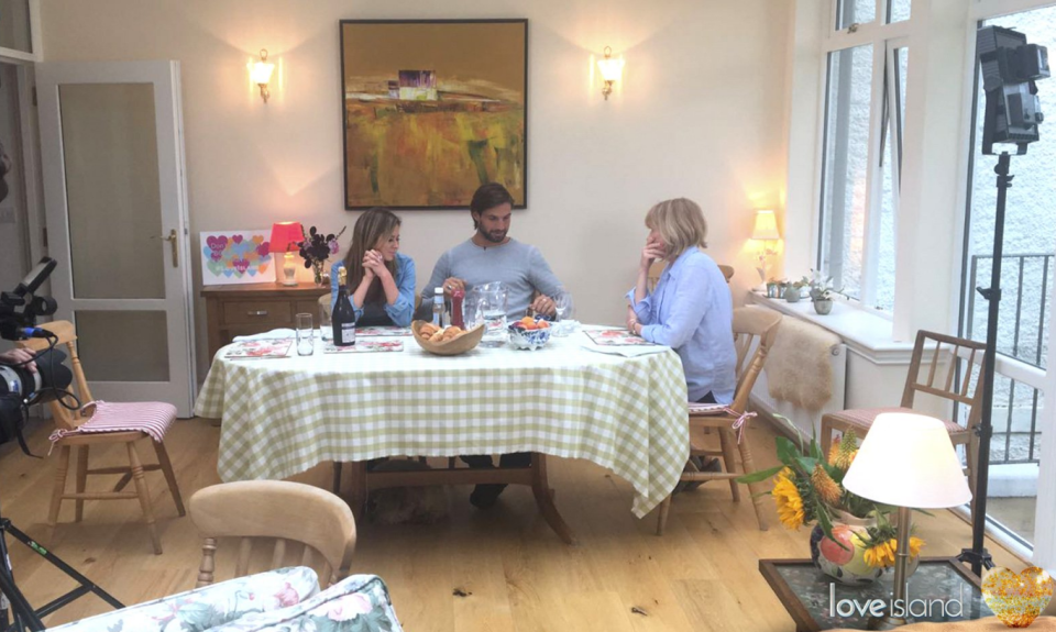 Camilla Thurlow and Jamie Jewitt enjoyed a family meal - and champagne - with her family in Scotland