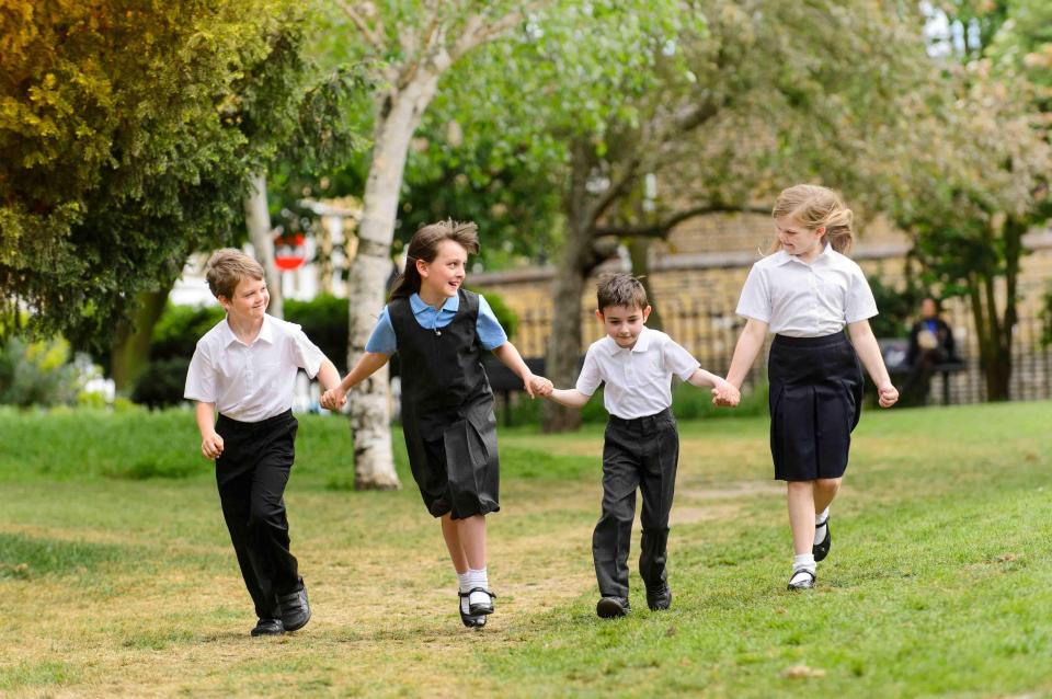  Aldi decided to chop the price of its school uniform range, for a skirt/trouser, pack of two polo shirts and jumper to £3.75, down from £5.