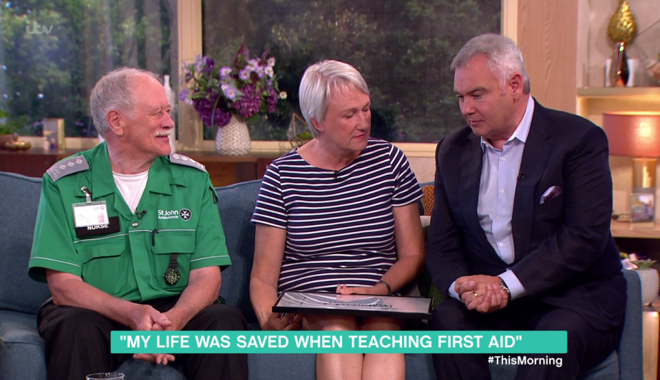  The Northern Irishman spoke about his brother during a segment on first aid