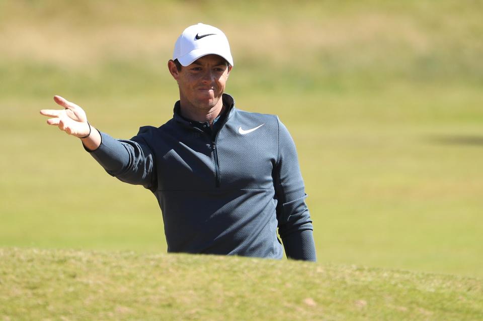  Rory McIlroy looked as if this year's Open had got away from him after just six holes