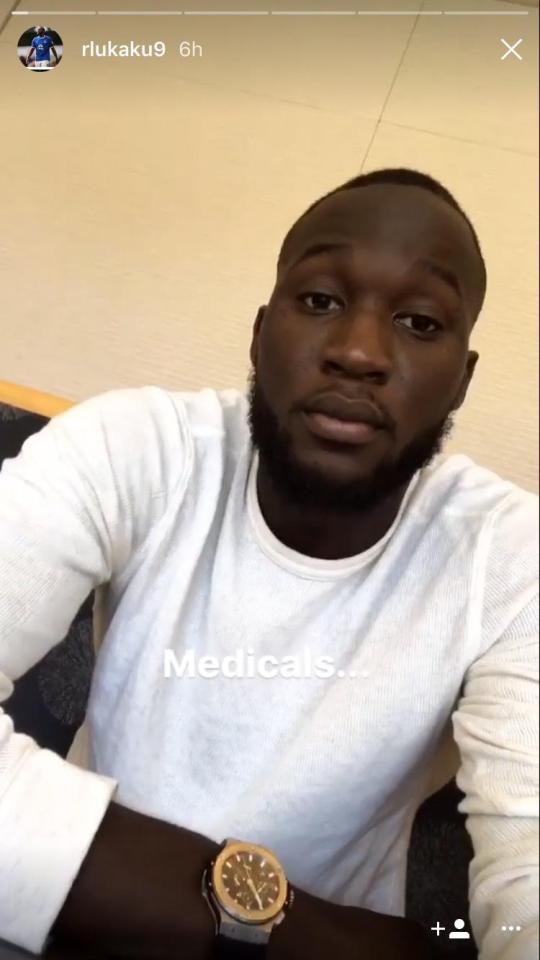 Romelu Lukaku kept his followers up to date with his medical this morning