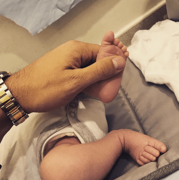  Jennifer Metcalfe shared this first picture of her new baby boy