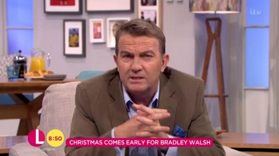 Bradley Walsh took the opportunity to gloat about outselling Zayn Malik