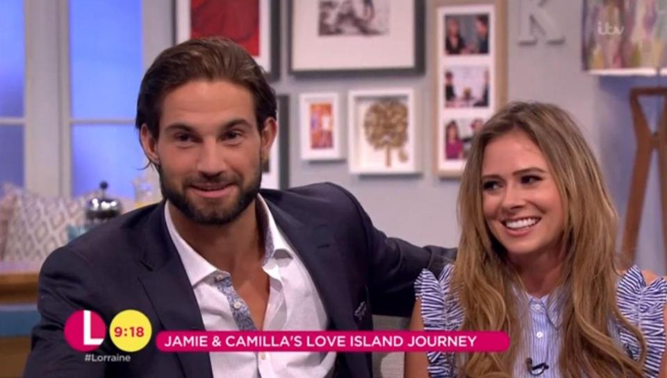  Jamie appeared on Lorraine with Camilla today