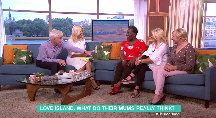  They spoke to Holly Willoughby and Phillip Schofield about watching their kids get steamy in the villa