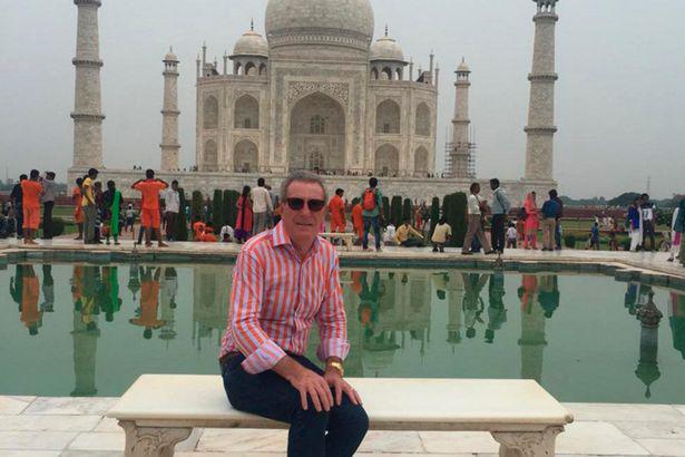  The widower also hit India to see the Taj Mahal