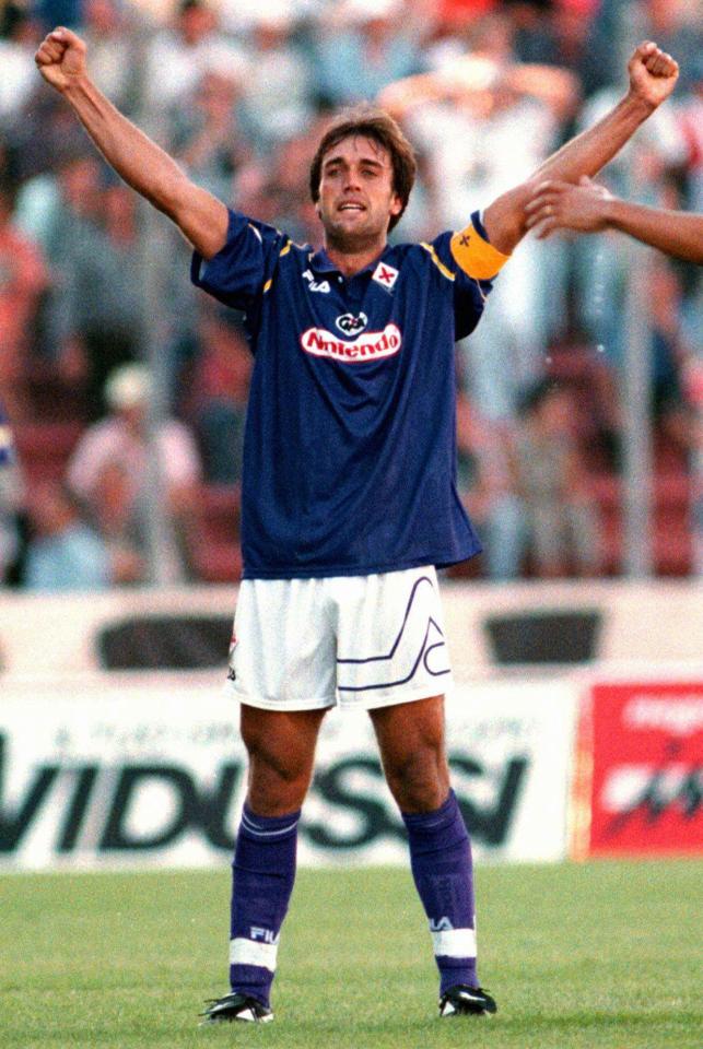  Gabriel Batistuta remained loyal to Fiorentina despite interest from top clubs