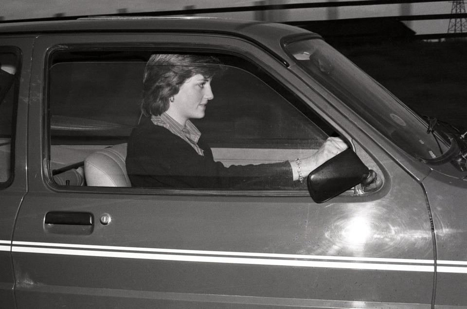  A lot of effort went into this picture of Princess Diana driving her mini metro on the Sandringham Estate