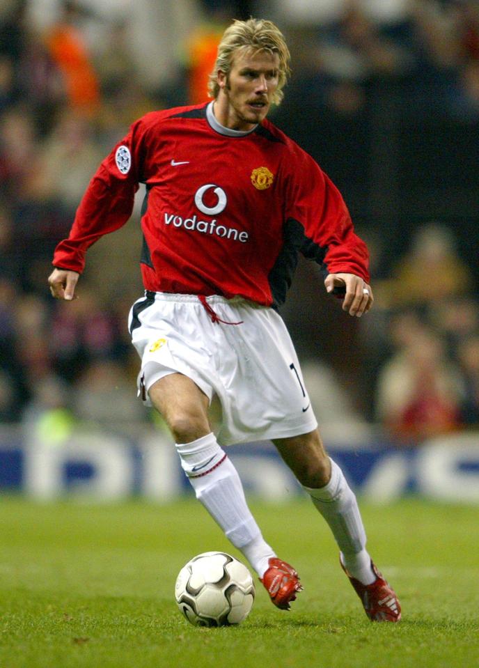 David Beckham was a typical winger at Manchester United