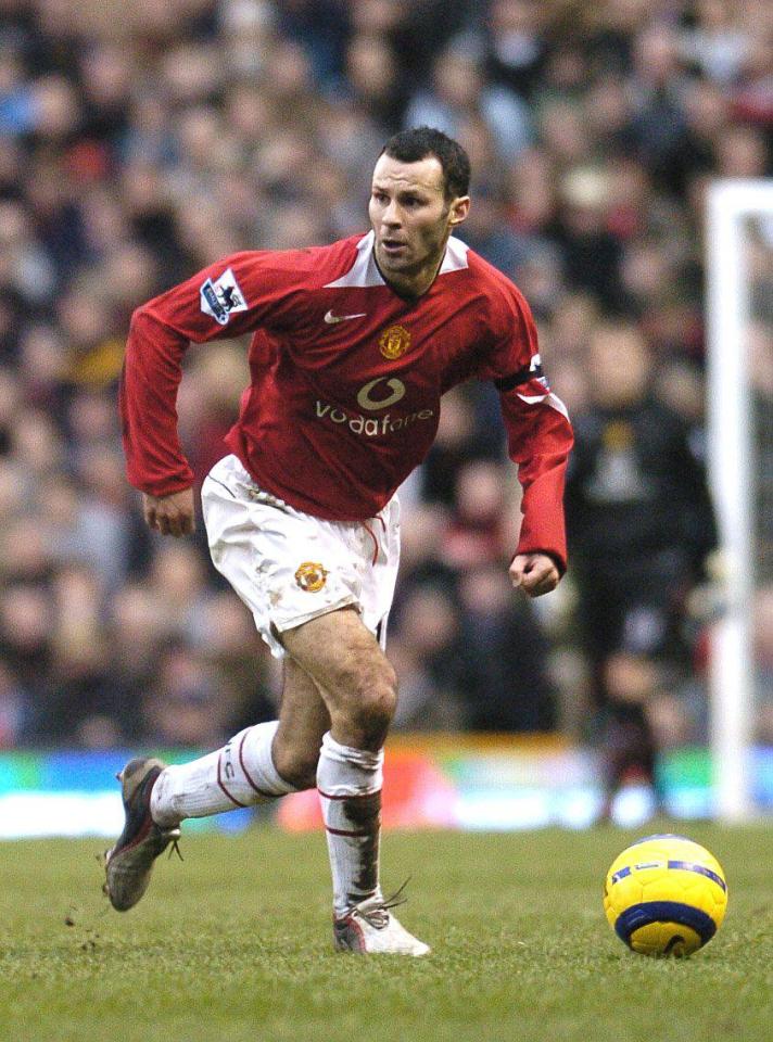 Ryan Giggs was another Manchester United winger who would hug the sidelines