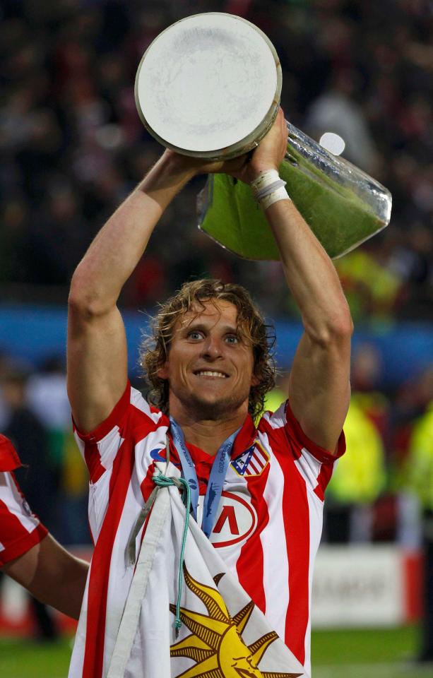 Diego Forlan scored twice as Atletico Madrid beat Fulham in Europa League final