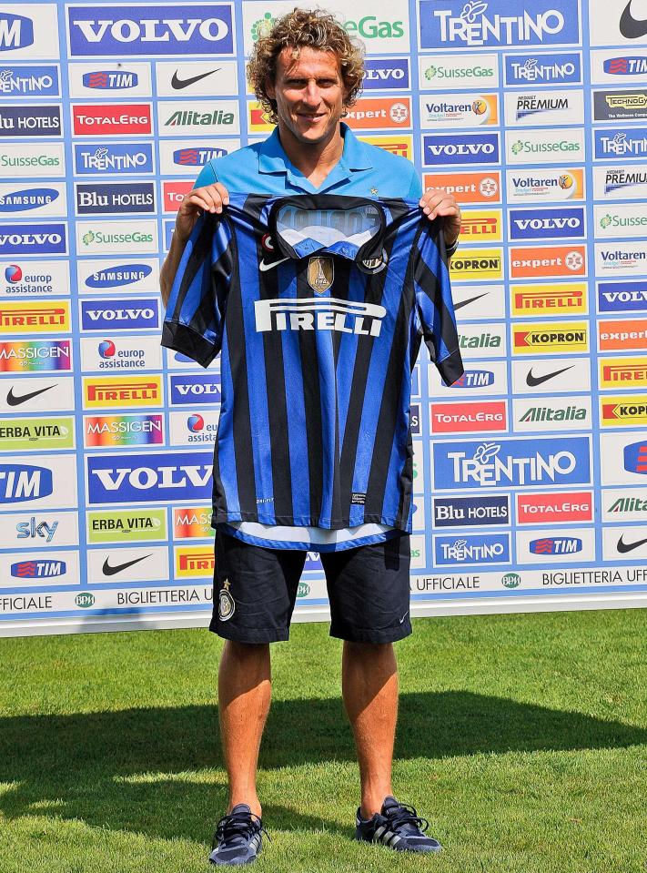 Diego Forlan signed for Inter Milan a year after 2010 World Cup