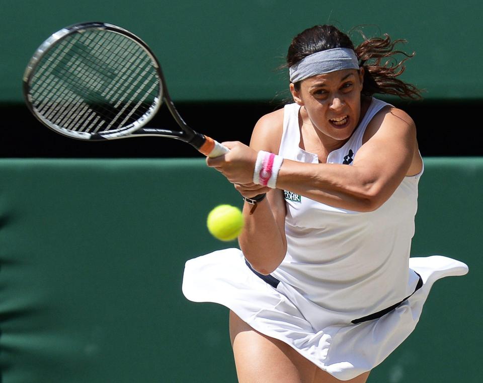 Bartoli displayed power on both her forehand and backhand