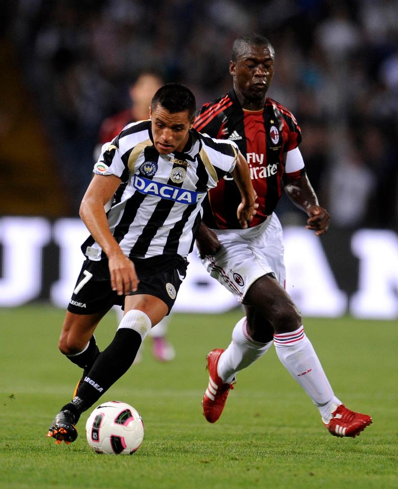 Alexis Sanchez has experience in Serie A, having played for Udinese