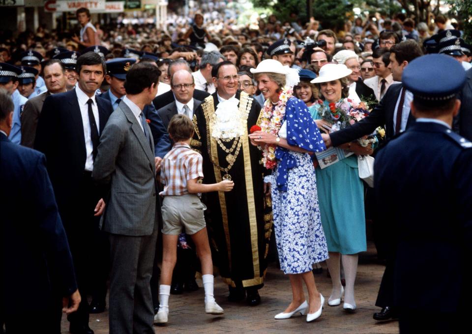  Princess Diana's first Royal overseas visit, to Brisbane, Australia