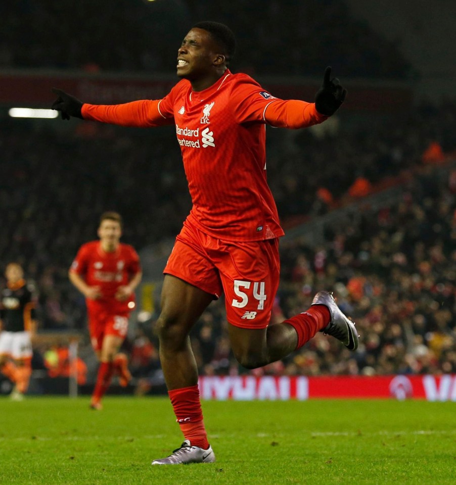 Sheyi Ojo celebrates scoring against Plymouth in the FA Cup last season