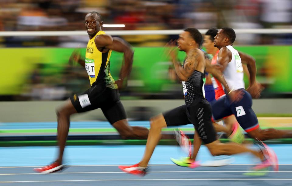  Usain Bolt, pictured at Rio 2016, won eight Olympic gold medals in his glistening career