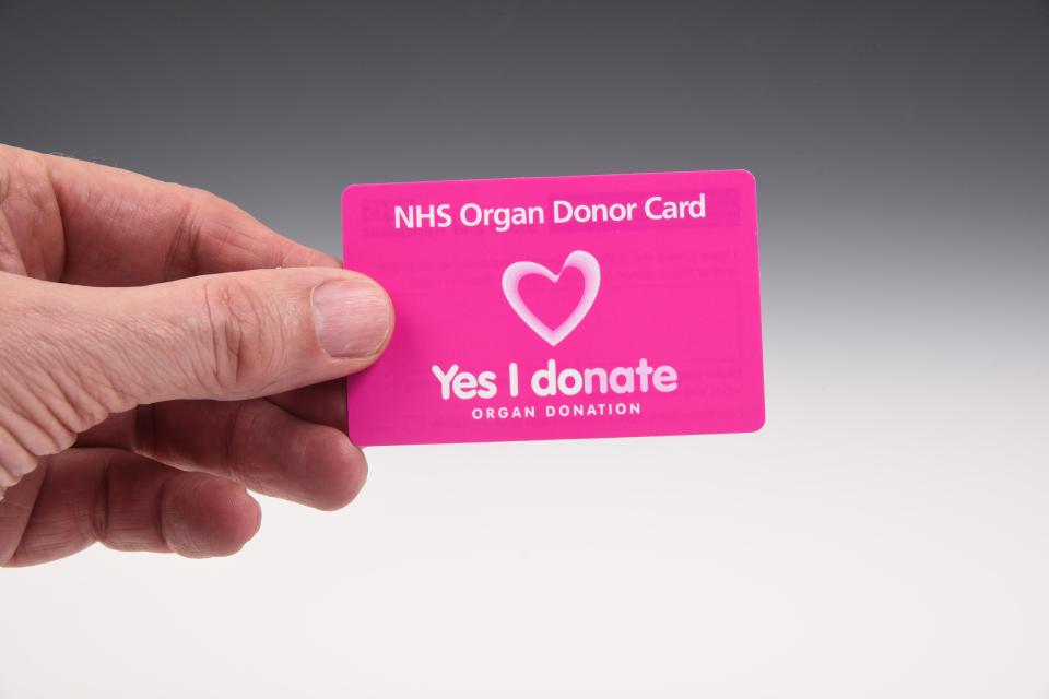 Organ donation is automatic in England for those over 18