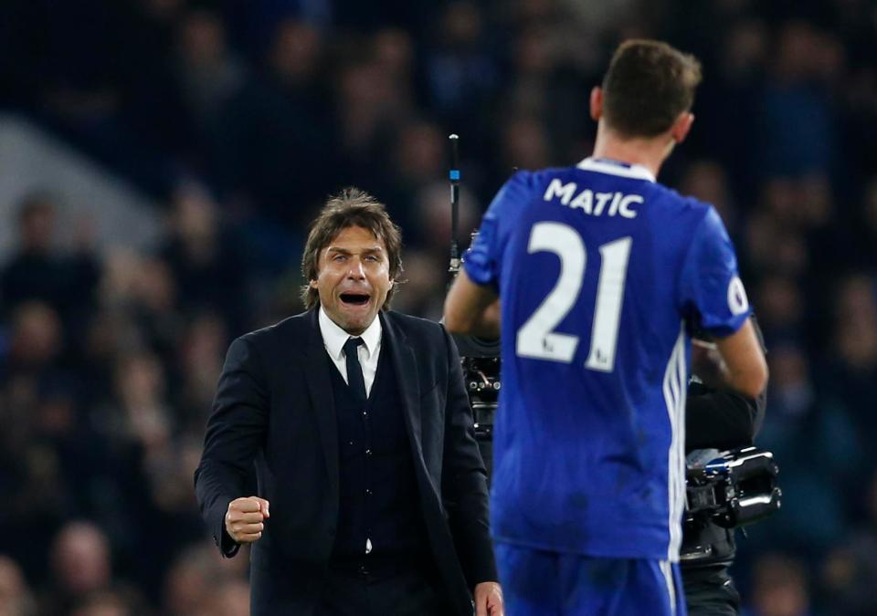 Antonio Conte is now willing to allow Matic to leave for £40million