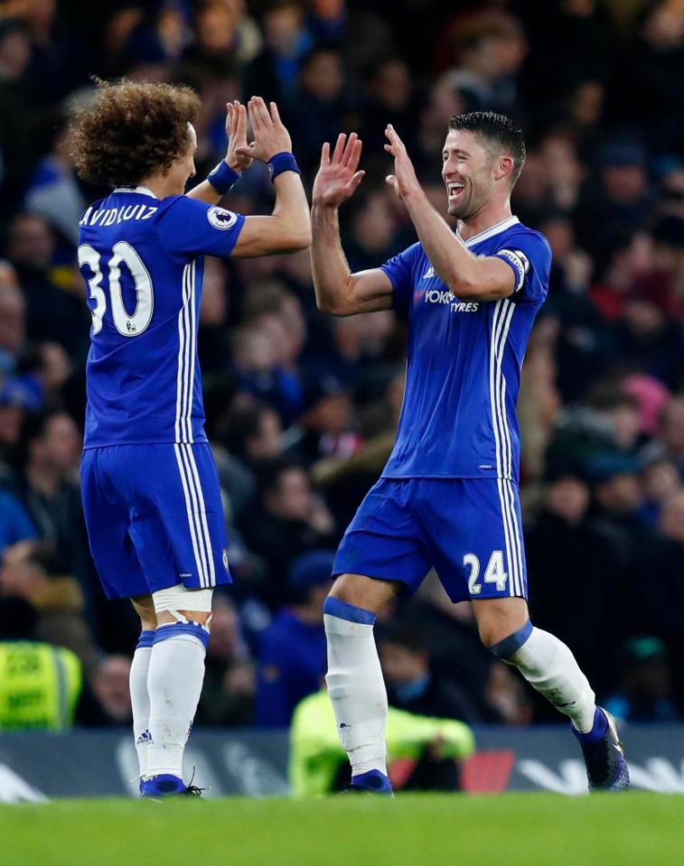 David Luiz and Gary Cahill will continue in defence for Chelsea