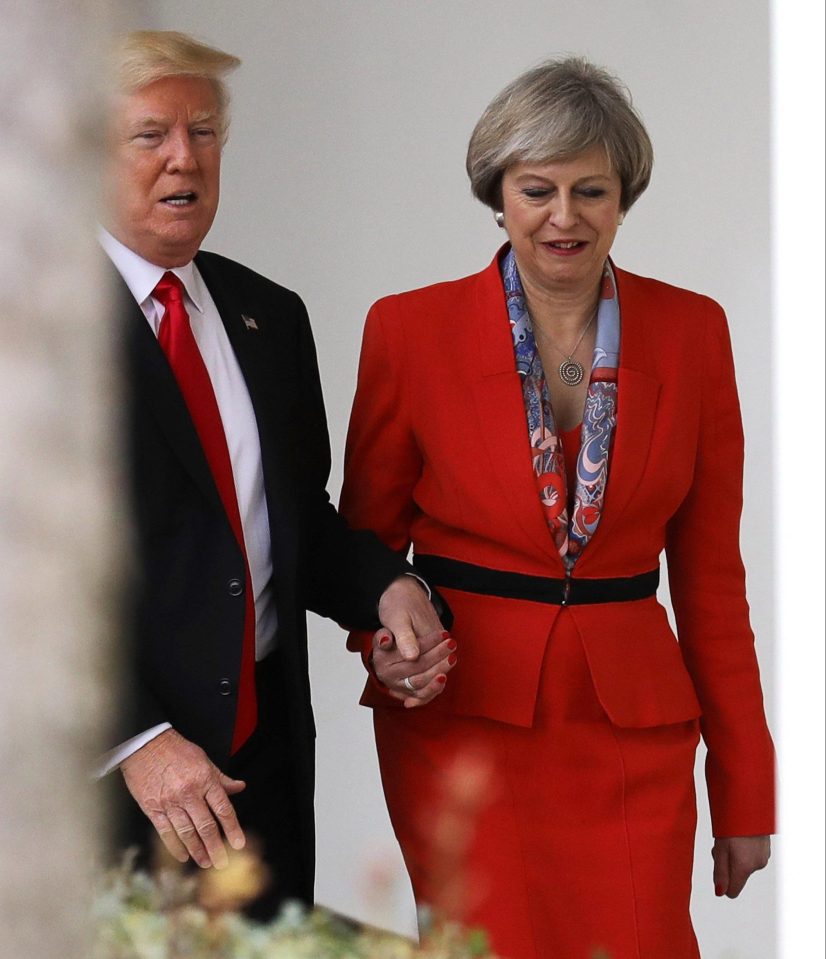  In late January, Mrs May became the first world leader to visit Donald Trump at the White House - the pair held hands, in a sign of the close relationship they have aimed for