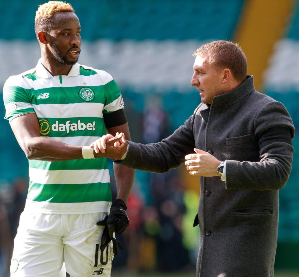  Moussa Dembele and Brendan Rodgers...soon to be parted?