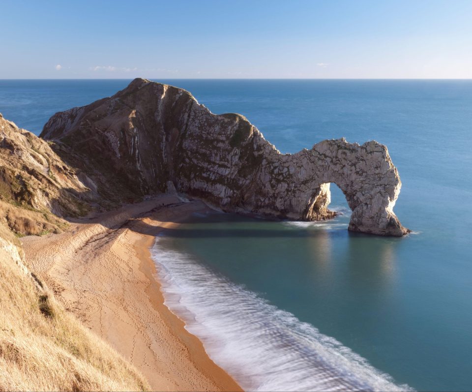  Durdle Door arch is a Jurassic Coast World Heritage Site