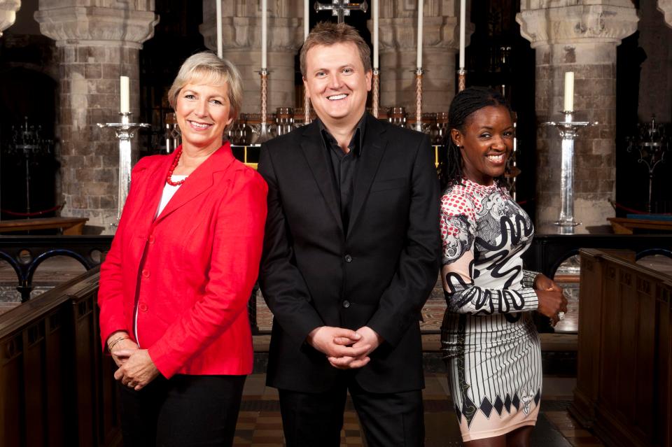  Pam Rhodes, Aled Jones and Diane-Louise Jordan are regular presenters