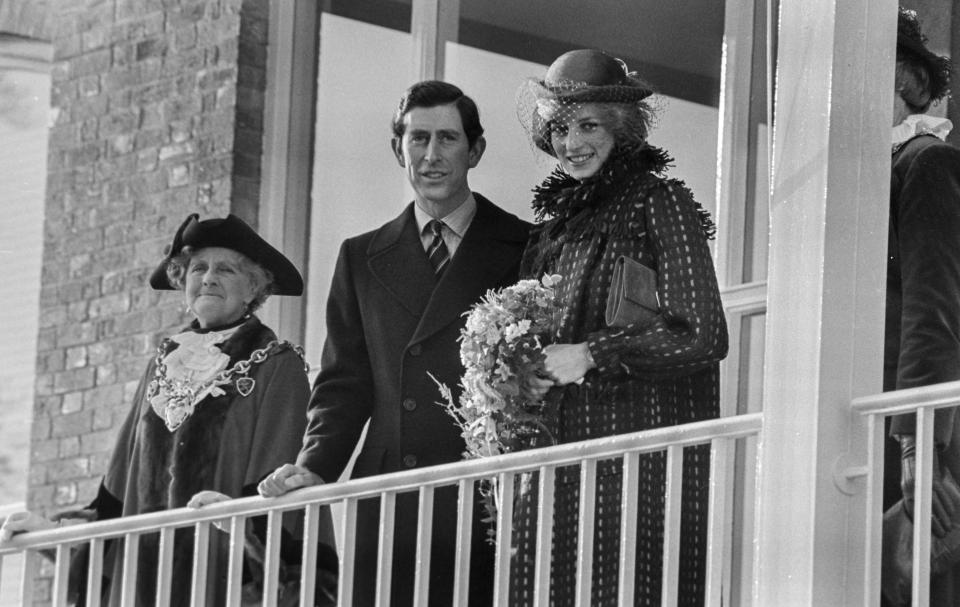  Princess Diana and Prince Charles on a visit to Wales