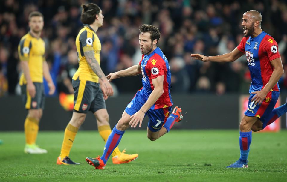 Yohan Cabaye has only spent two seasons at Crystal Palace