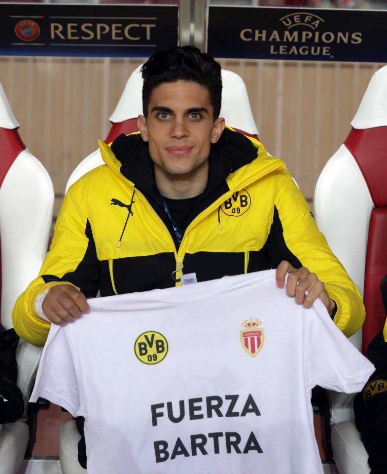 United are now believed to be targeting Borussia Dortmunds Marc Bartra