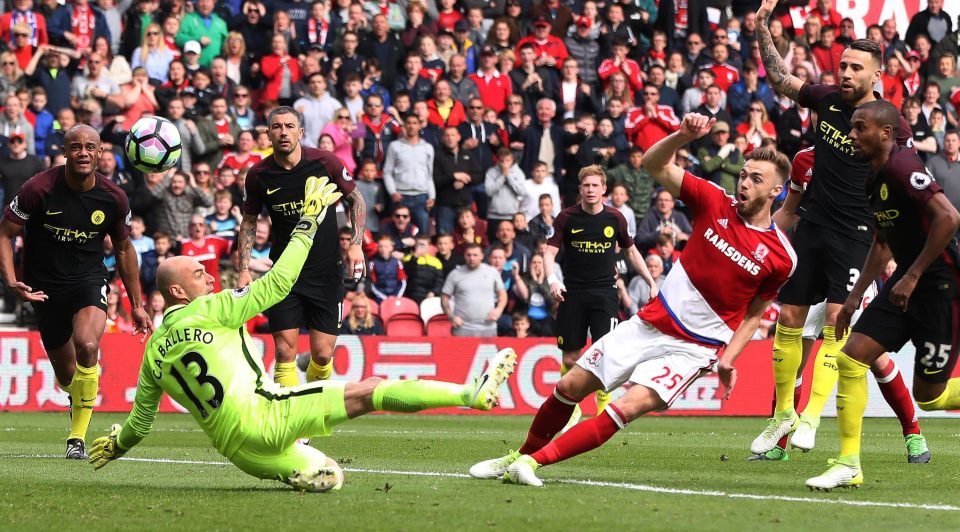  Arsenal defender Calum Chambers was on loan at Prem rivals Middlesbrough last term but failed to stop them from dropping into the Championship