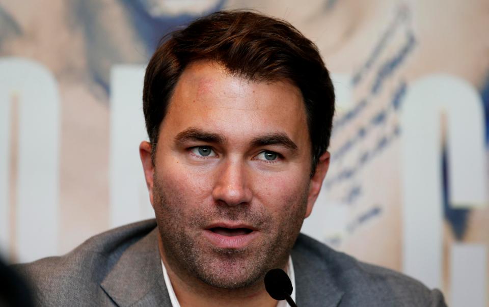 Eddie Hearn is is Las Vegas with Anthony Joshua to seal a rematch with Wladimir Klitschko for November