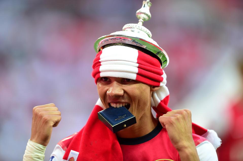 Kieran Gibbs helped Arsenal win the FA Cup in the 2016-17 season