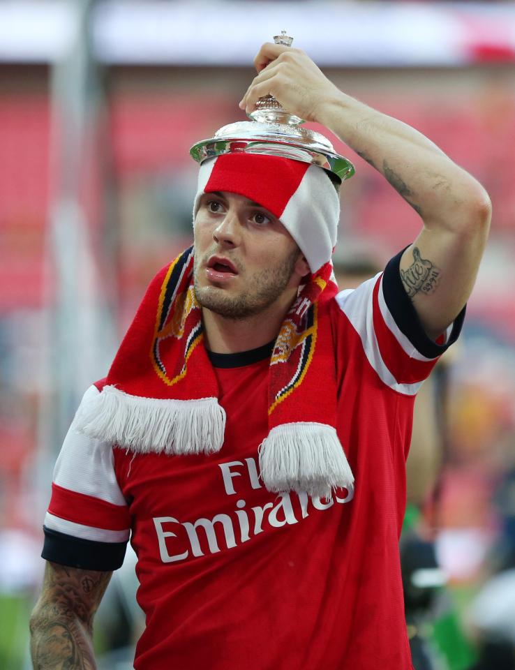  Jack Wilshere has been with the Gunners since he joined the academy in 2001