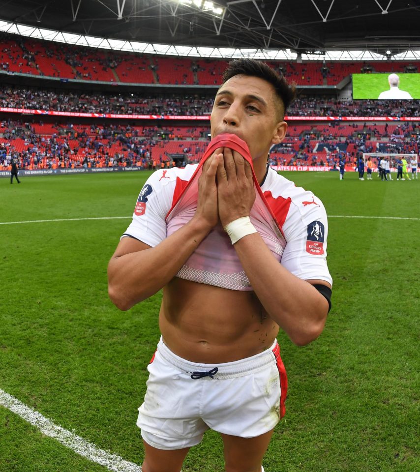  Alexis Sanchez's contract will expire next summer